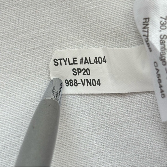 J. Crew Pleated Pant In White Garment Dyed Chino Size 4 Coastal Tapered Stretch - Picture 11 of 14